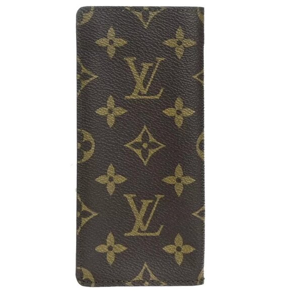 LOUIS VUITTON Etui Lunette Simple Glasses Case Monogram Leather